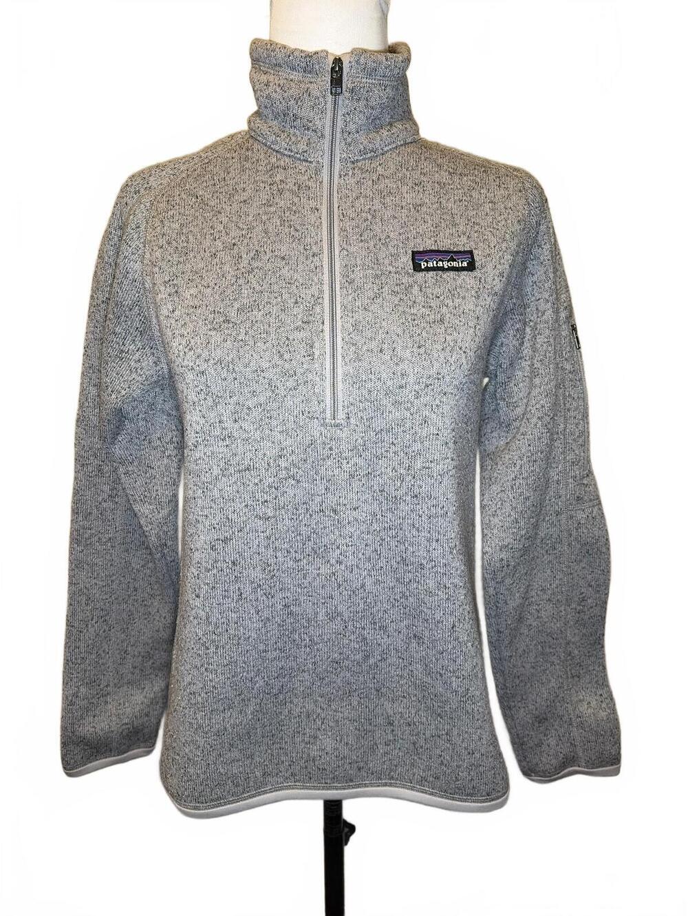 Patagonia Better Sweater 1/4 Zip Fleece S Birch White Gray Gorpcore Granola Tech
